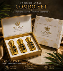 AL ZABAR Premium Attar Gift Set 3 x Luxury Alcohol-Free Perfume Oils